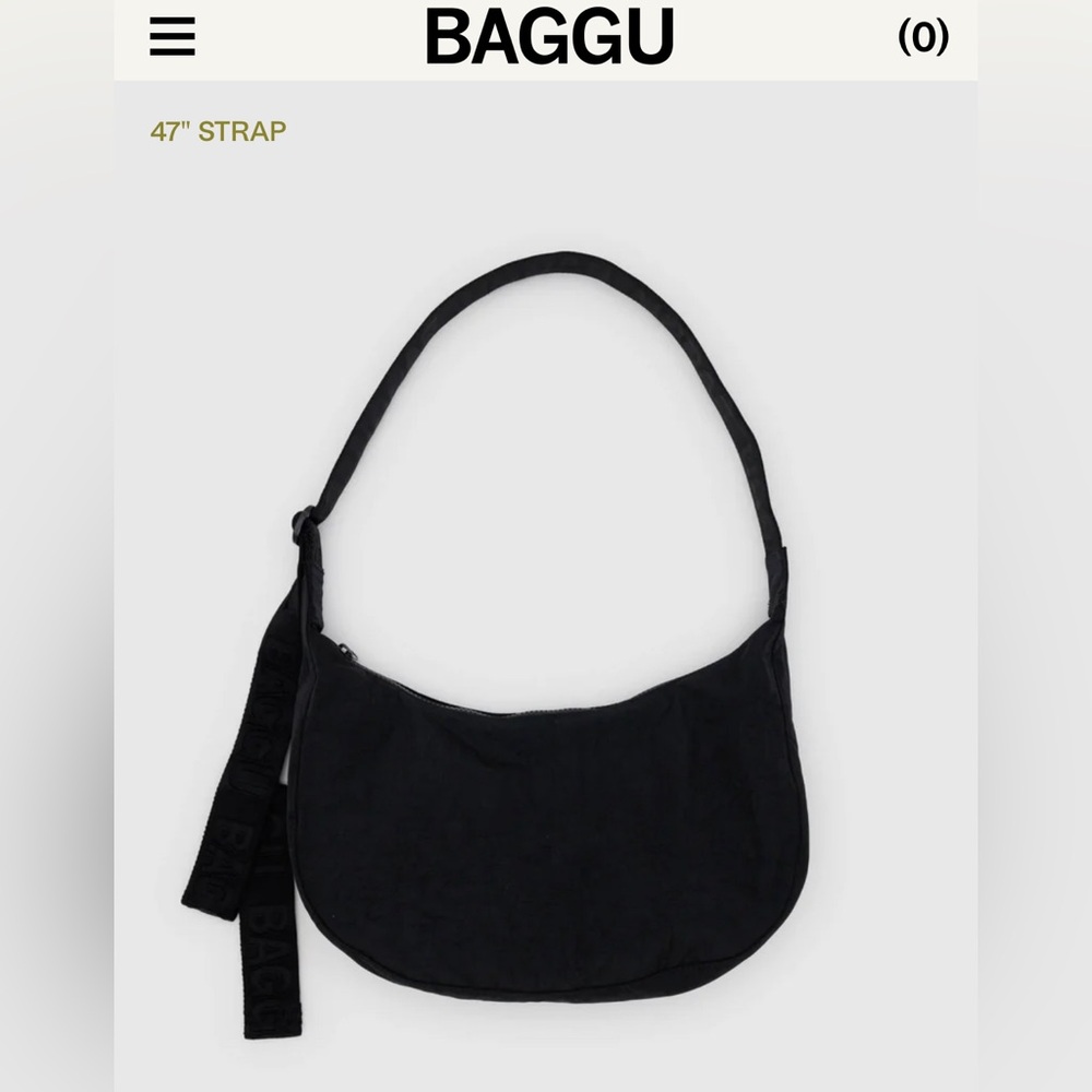 BAGGU medium nylon crescent bag